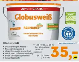 Globus Baumarkt Globus baumarkt globusweiß Angebot