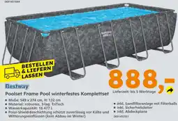 Globus Baumarkt Bestway poolset frame pool winterfestes komplettset Angebot