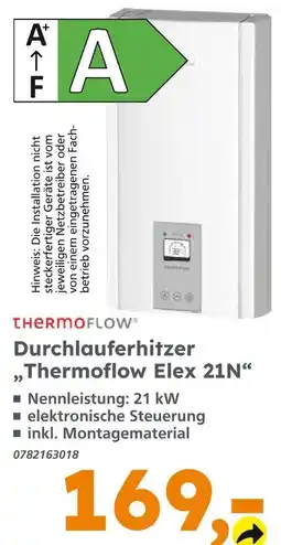 Globus Baumarkt Thermoflow durchlauferhitzer thermoflow elex 21n Angebot