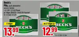 trinkgut Beck's pils Angebot