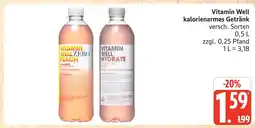 Marktkauf Vitamin well zero peach Angebot