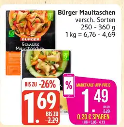 Marktkauf Bürger maultaschen Angebot