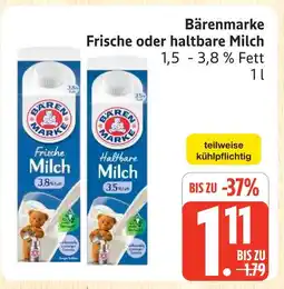 Marktkauf Bärenmarke frische milch Angebot