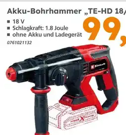 Globus Baumarkt Einhell akku-bohrhammer te-hd 18/1 Angebot