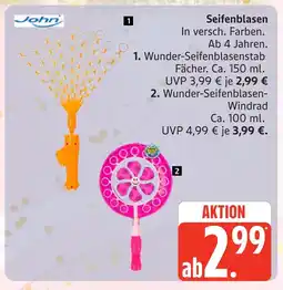 Marktkauf John wunder-seifenblasenstab fächer Angebot