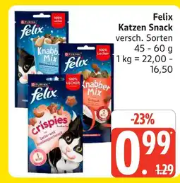 Marktkauf Purina felix knabber mix meeresfrüchte Angebot