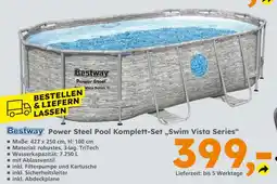 Globus Baumarkt Bestway power steel pool komplett-set swim vista series Angebot