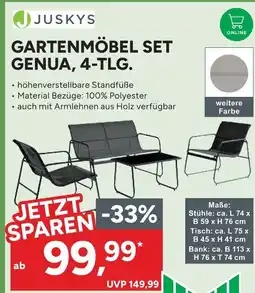 Marktkauf Juskys gartenmöbel set genua Angebot