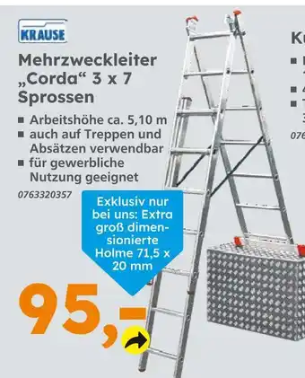 Globus Baumarkt Krause mehrzweckleiter corda Angebot
