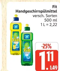 Marktkauf Fit handgeschirrspülmittel stark fett zitrone Angebot