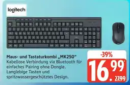 Marktkauf Logitech maus- und tastaturkombi mk250 Angebot