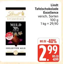 Marktkauf Lindt tafelschokolade excellence Angebot