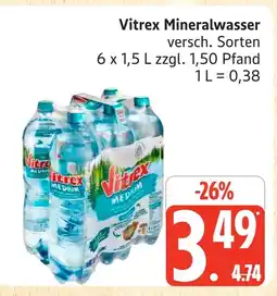 Marktkauf Vitrex mineralwasser Angebot