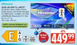 Marktkauf Hisense qled-4k-uhd-tv 65e7s Angebot