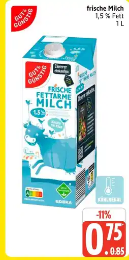 Marktkauf Gut & günstig frische fettarme milch Angebot