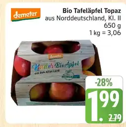 Marktkauf Demeter bio tafeläpfel topaz Angebot