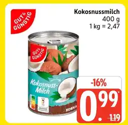 Marktkauf Gut & günstig kokosnussmilch Angebot