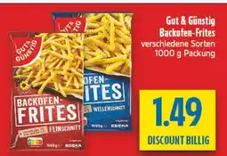 diska Gut & günstig backofen-frites feinschnitt Angebot