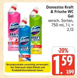 Marktkauf Domestos kraft & frische wc gel floral fresh Angebot
