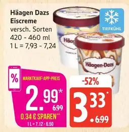 Marktkauf Häagen dazs eiscreme Angebot
