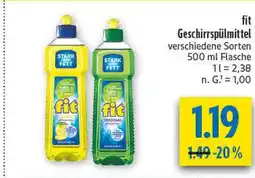 diska Fit geschirrspülmittel lemon Angebot