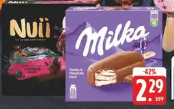 E-Center Milka vanilla & chocolate swirl Angebot