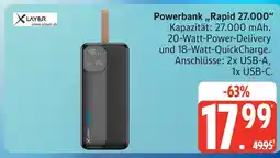 Marktkauf Xlayer powerbank rapid 27.000 Angebot