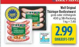 diska Wolf original thüringer rostbratwurst Angebot