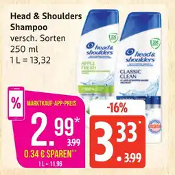 Marktkauf Head & shoulders shampoo Angebot