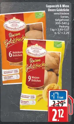 E-Center Coppenrath & wiese unsere goldstücke 6 mehrkorn-brötchen Angebot