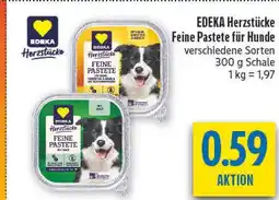 diska Edeka herzstücke feine pastete für hunde - gelb Angebot