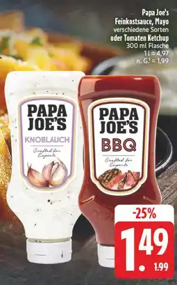 E-Center Papa joe's knoblauch feinkostsauce Angebot