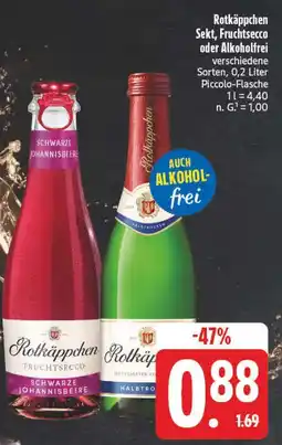 E-Center Rotkäppchen fruchtsecco schwarze johannisbeere Angebot