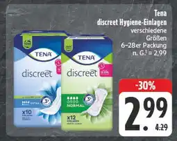 E-Center Tena discreet hygiene-einlagen extra Angebot