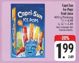 E-Center Capri-sun ice-pops fruit juice Angebot