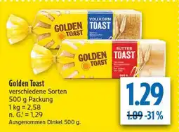 diska Golden toast vollkorn toast Angebot