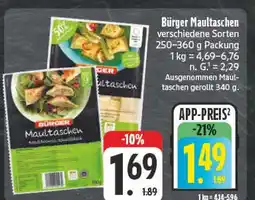 E-Center Bürger maultaschen Angebot