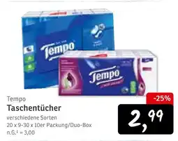 KONSUM Tempo taschentücher Angebot