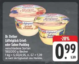 E-Center Dr. oetker löffelglück grieß pudding Angebot