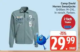 Marktkauf Camp david herren sweatjacke Angebot
