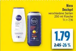 diska Nivea creme soft duschgel Angebot