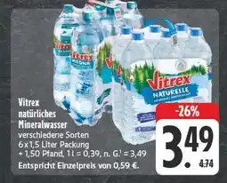 E-Center Vitrex natürliches mineralwasser Angebot