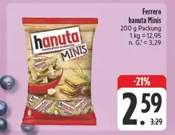 E-Center Ferrero hanuta minis Angebot
