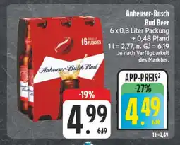 E-Center Anheuser-busch bud beer Angebot
