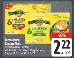 E-Center Leerdammer knusper minis pfeffer-chili Angebot
