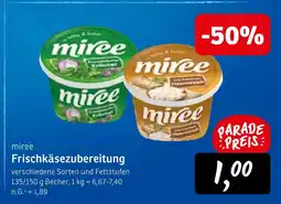 KONSUM Miree frischkäsezubereitung Angebot