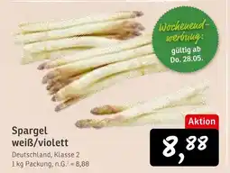 KONSUM Spargel weiß/violett Angebot