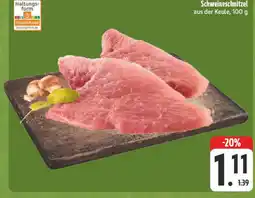 E-Center Schweineschnitzel Angebot