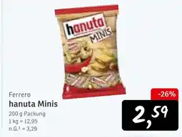 KONSUM Ferrero hanuta minis Angebot