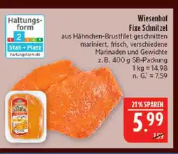 Marktkauf Wiesenhof fixe schnitzel Angebot